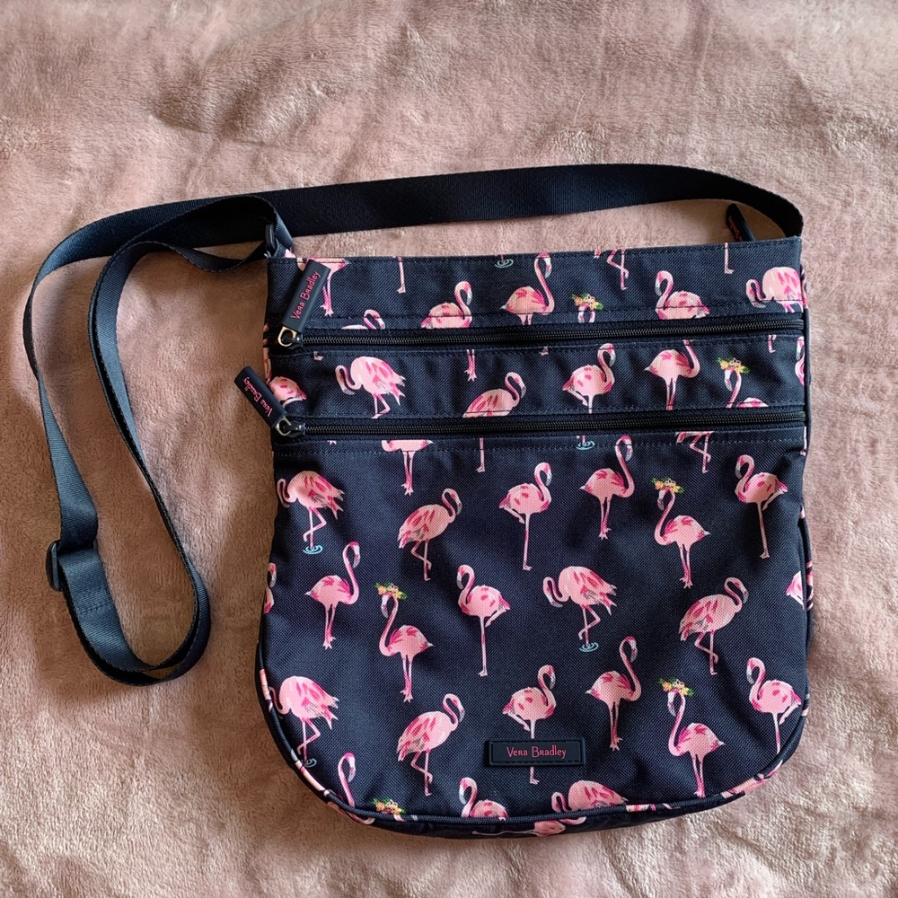 Vera Bradley flamingo crossbody bag